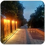 公園雕塑景觀(guān)亮化怎樣做？——洗墻燈如何安裝固定？